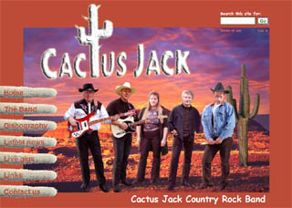 Cactus Jack website design